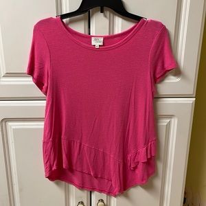 Pink Asymmetrical Top